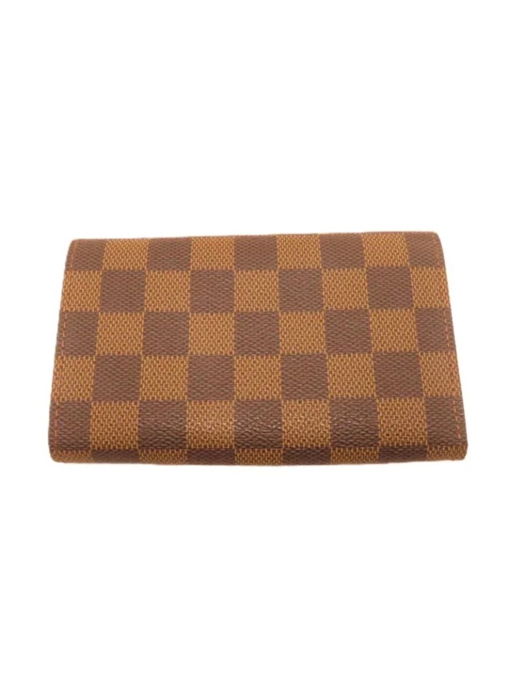 Louis Vuitton Porte Monnaie Billets Tresor Damier Wallet Canvas Brown Coin Purse